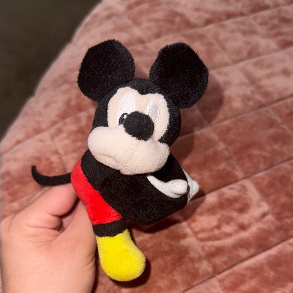 Disney Black and Red Mickey Mouse Stuffed Animal